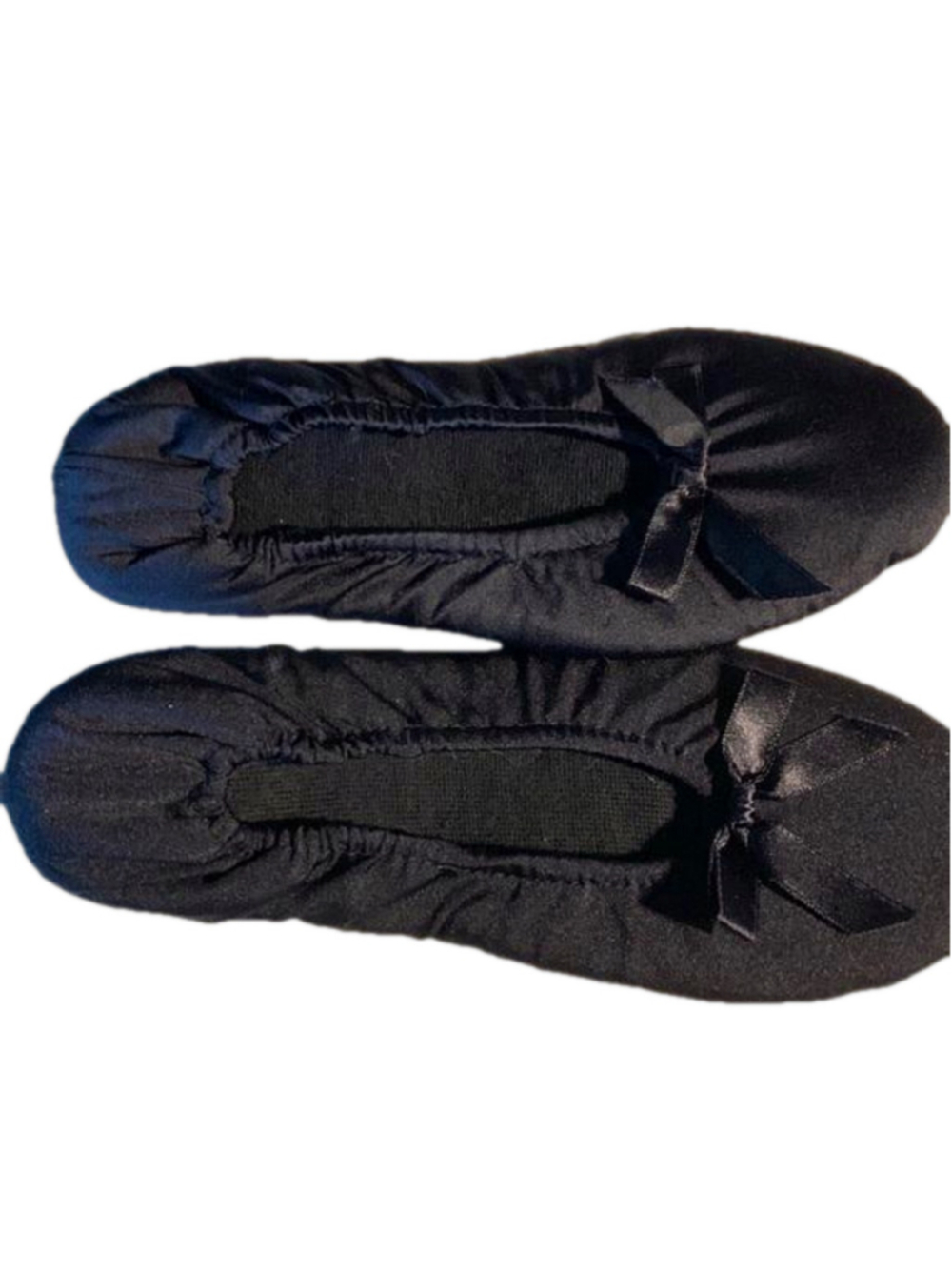 🔒 10 items for $20 - Satin slippers with leather soles 8/9